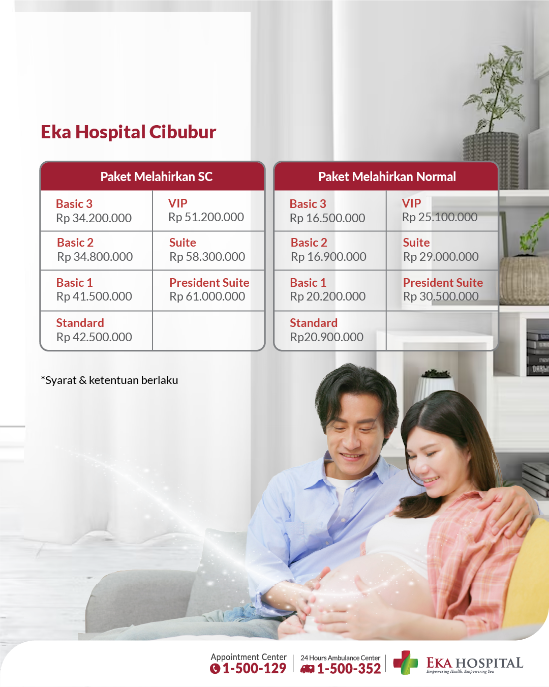 Paket Melahirkan Eka Hospital Cibubur