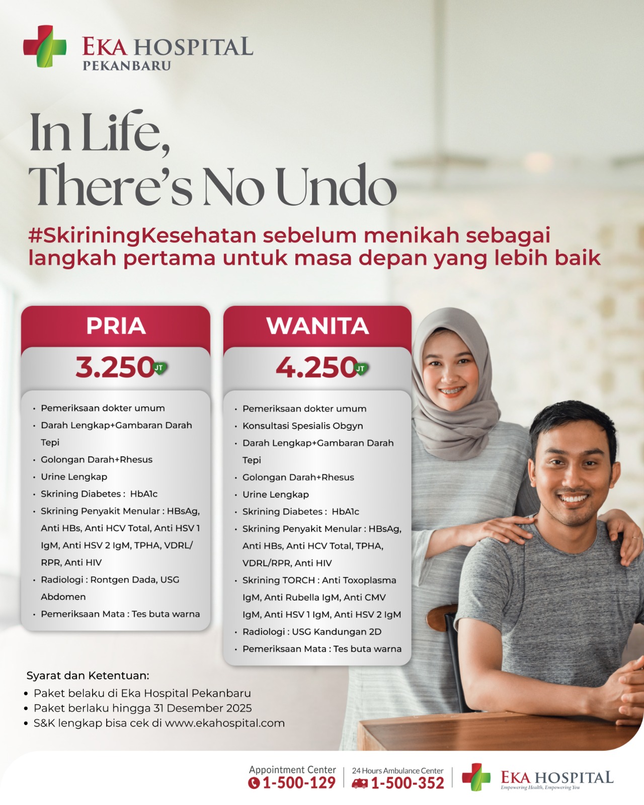 Paket Premarital Check Up Pra Nikah Eka Hospital