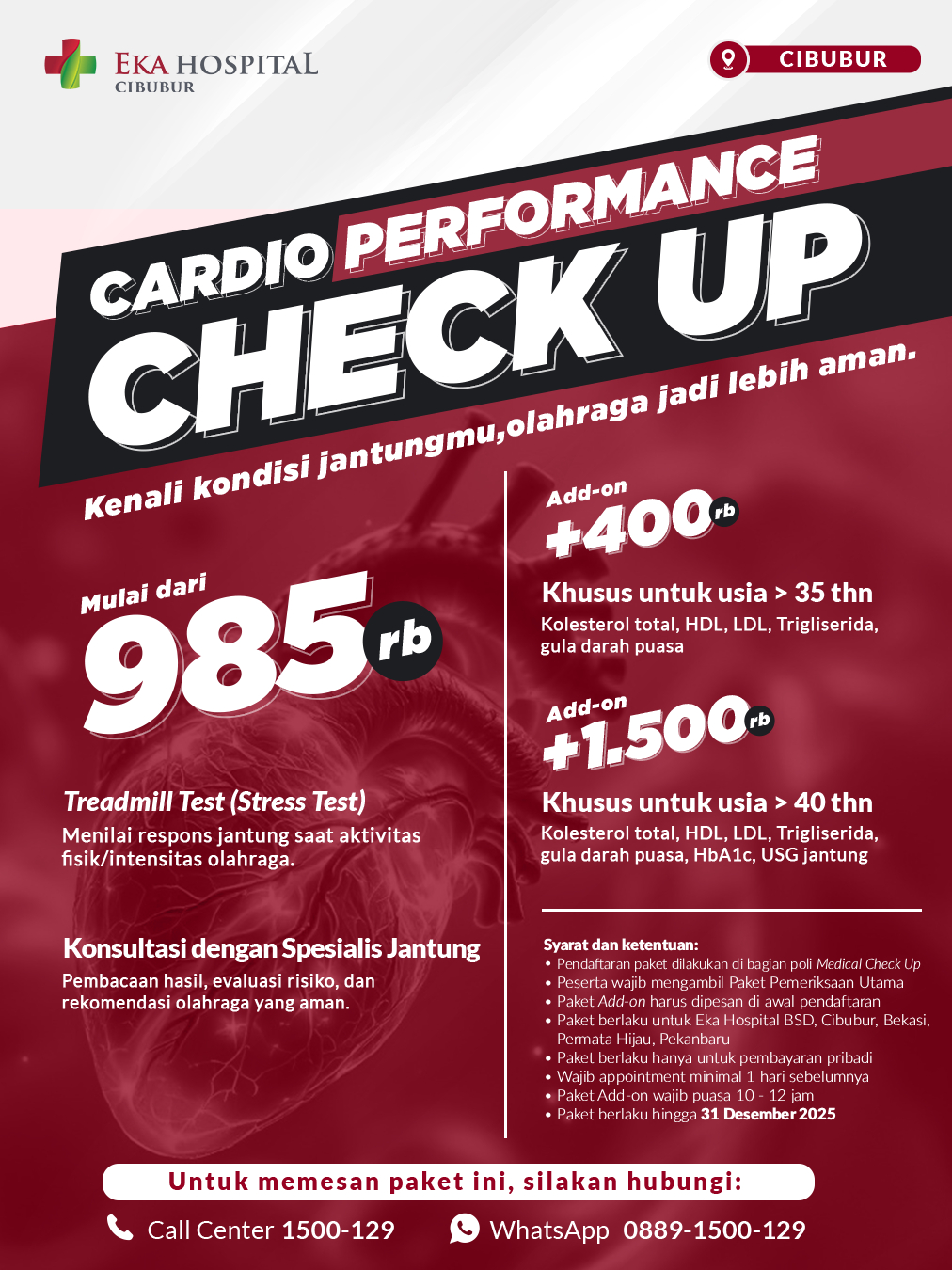 Cardio Performance Check Up Cibubur