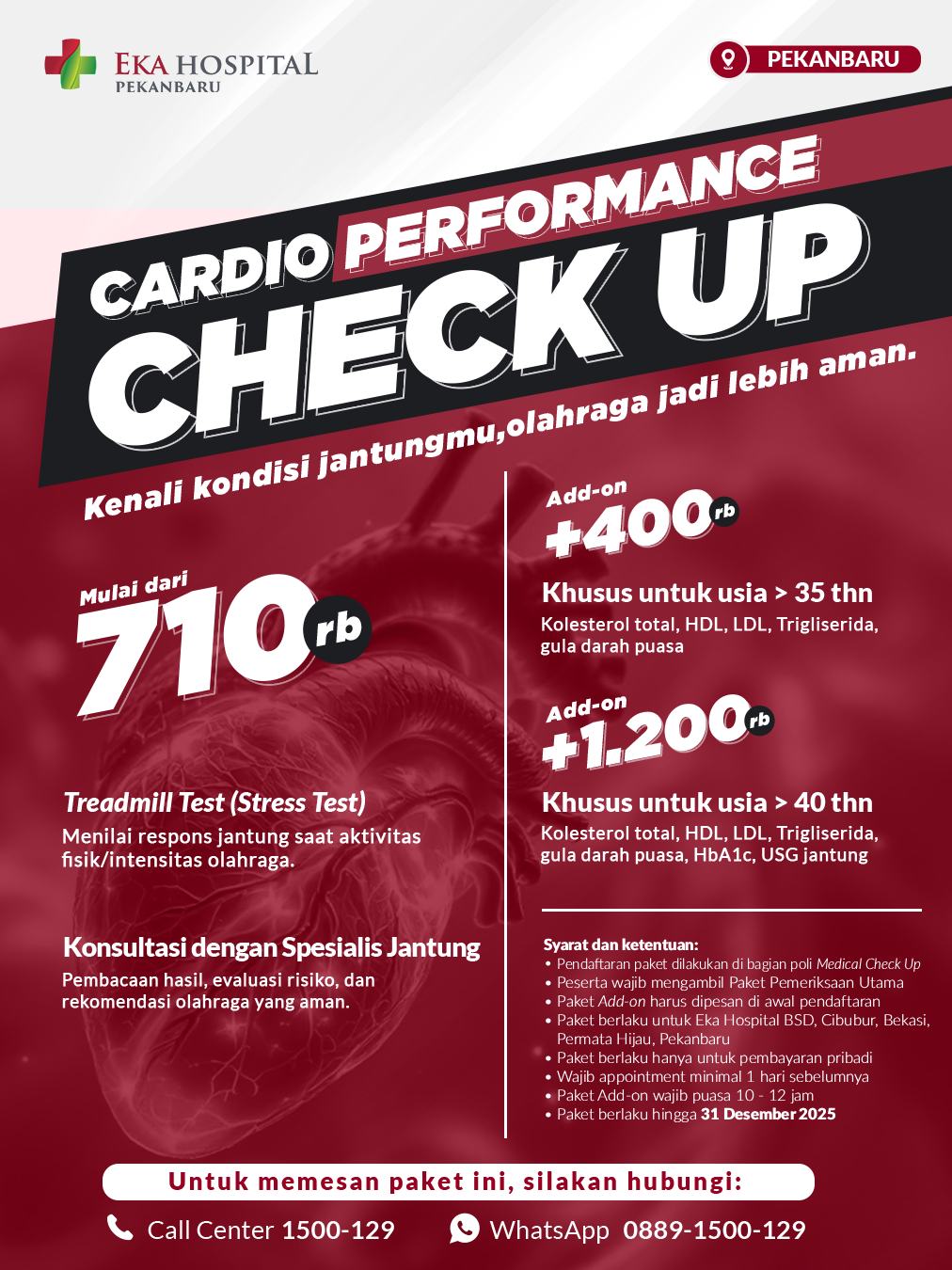 Cardio Performance Check Up Pekanbaru