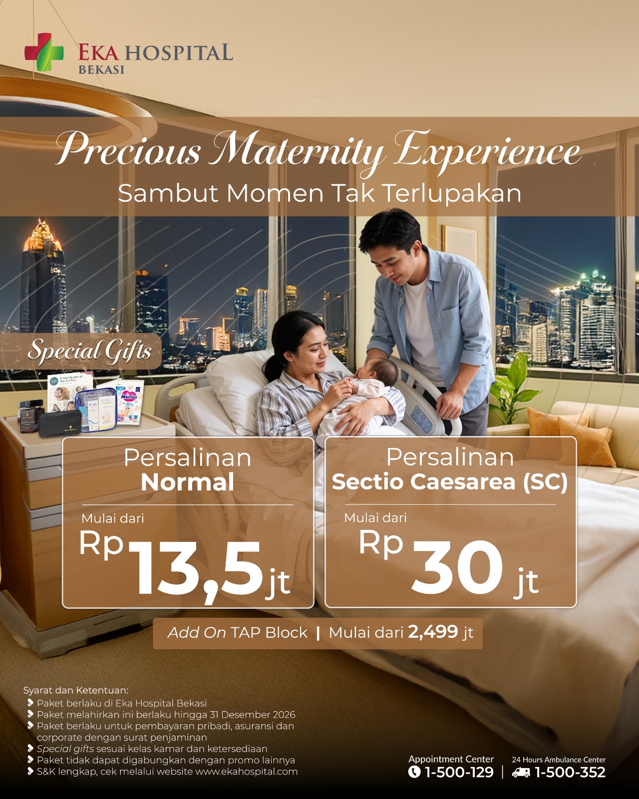Paket Melahirkan Eka Hospital 2026