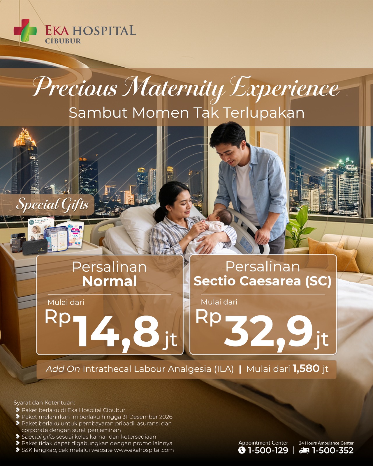 Paket Melahirkan Eka Hospital 2026