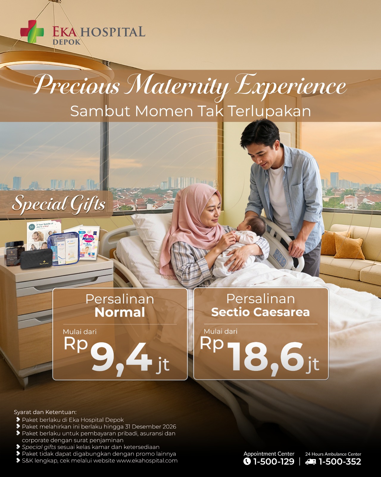 Paket Melahirkan Eka Hospital 2026