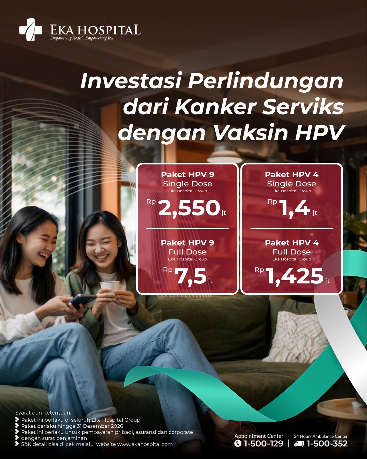 vaksin hpv 4 & 9 eka hospital 2026