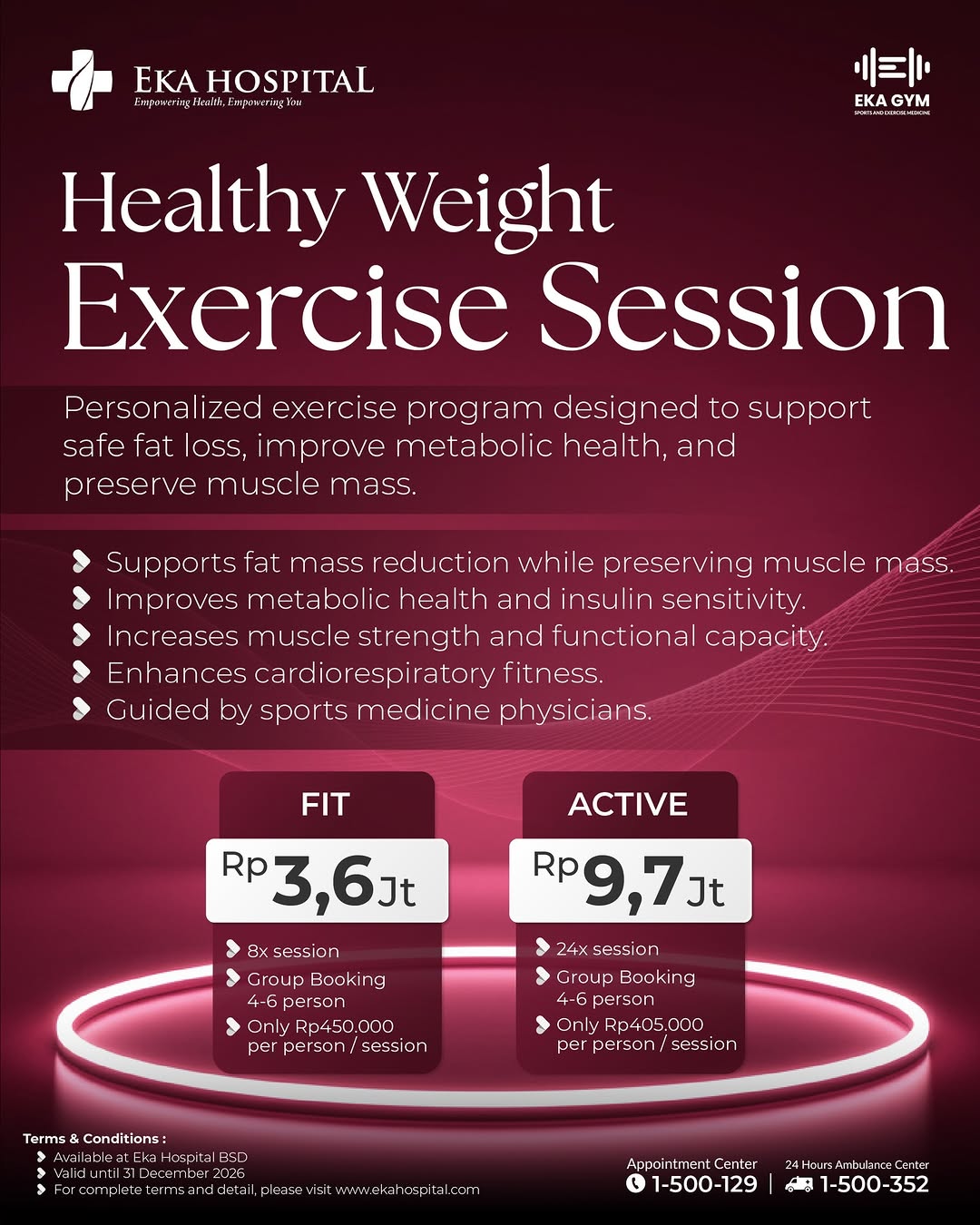 healthy weight excercise session